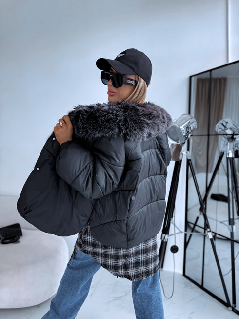Short jacket "NORTH FL257" - BLACK